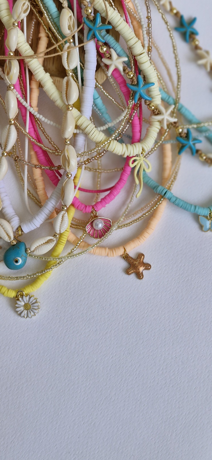 گردنبند فیمو سه رج